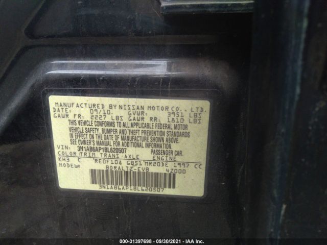 Photo 8 VIN: 3N1AB6AP1BL620507 - NISSAN SENTRA 