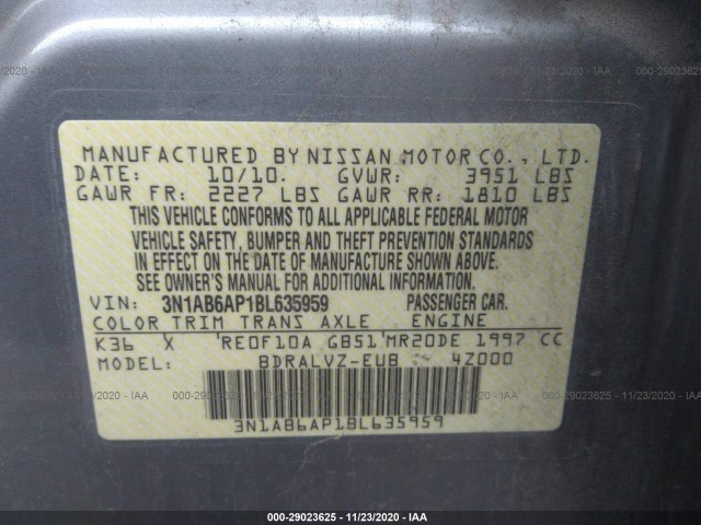 Photo 8 VIN: 3N1AB6AP1BL635959 - NISSAN SENTRA 