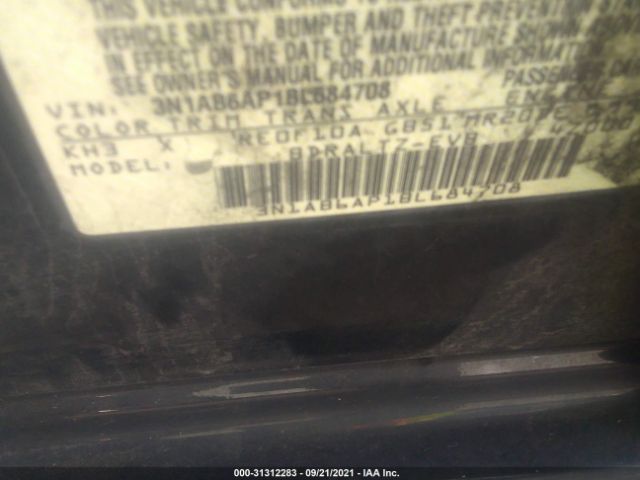 Photo 8 VIN: 3N1AB6AP1BL684708 - NISSAN SENTRA 