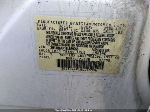 Photo 8 VIN: 3N1AB6AP1BL689956 - NISSAN SENTRA 