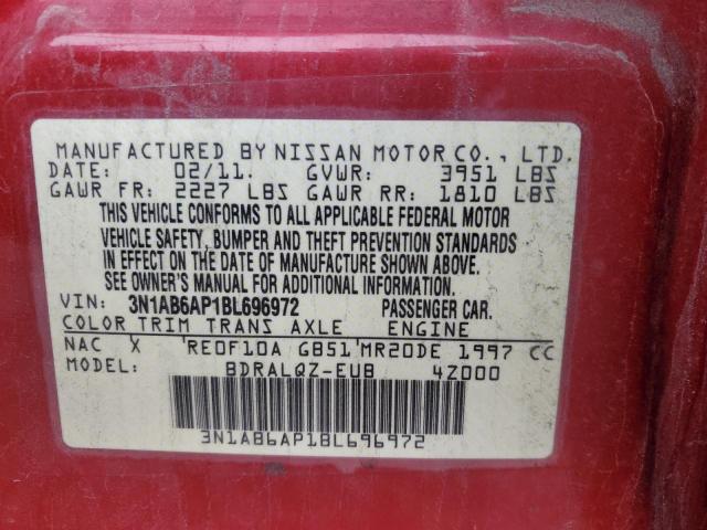 Photo 11 VIN: 3N1AB6AP1BL696972 - NISSAN SENTRA 