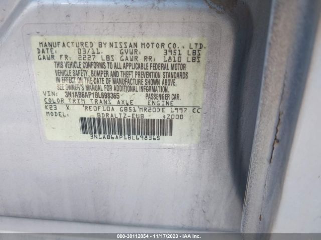 Photo 8 VIN: 3N1AB6AP1BL698365 - NISSAN SENTRA 