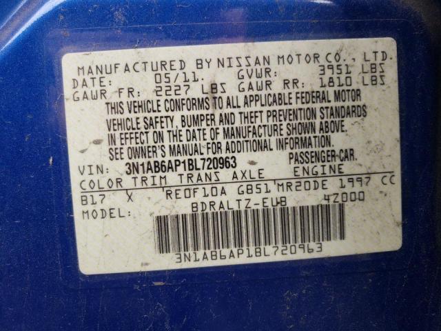 Photo 12 VIN: 3N1AB6AP1BL720963 - NISSAN SENTRA 