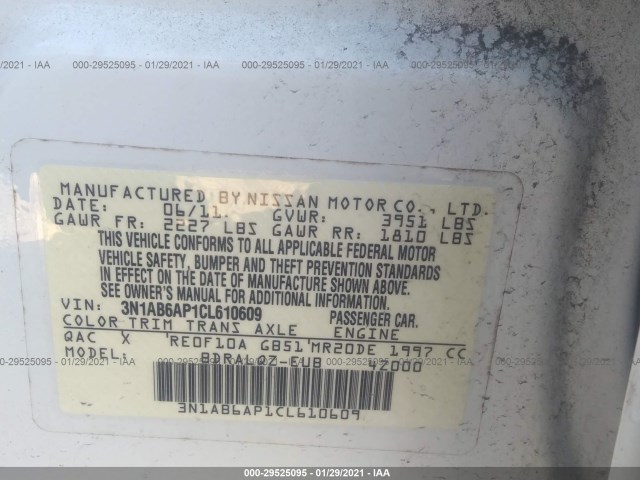 Photo 8 VIN: 3N1AB6AP1CL610609 - NISSAN SENTRA 