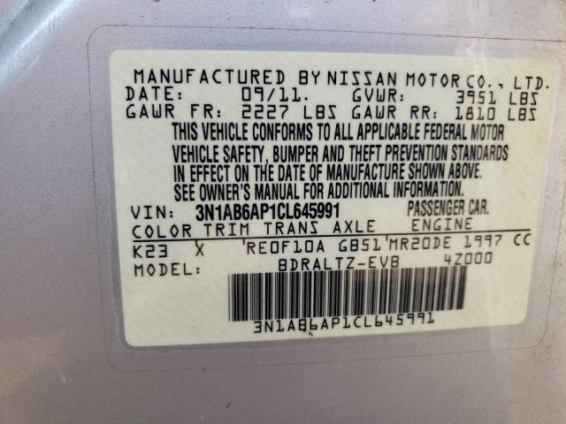 Photo 9 VIN: 3N1AB6AP1CL645991 - NISSAN SENTRA 2.0 