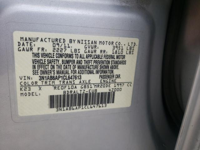 Photo 9 VIN: 3N1AB6AP1CL647613 - NISSAN SENTRA 2.0 