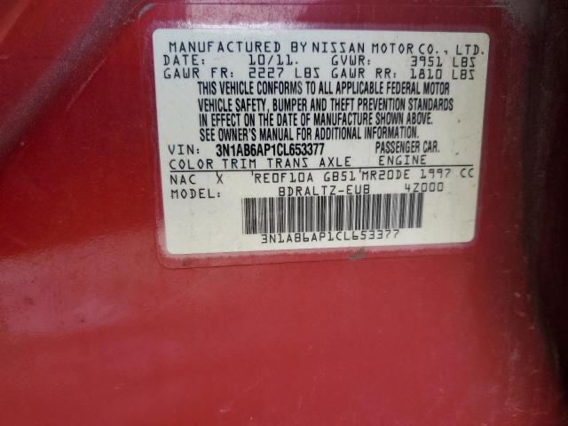 Photo 12 VIN: 3N1AB6AP1CL653377 - NISSAN SENTRA 2.0 