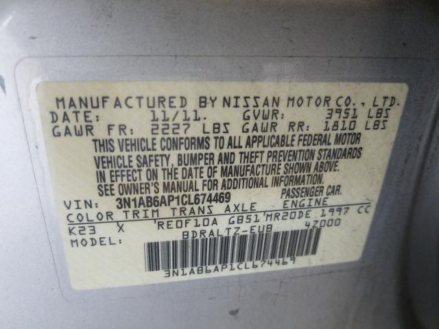 Photo 9 VIN: 3N1AB6AP1CL674469 - NISSAN SENTRA 2.0 