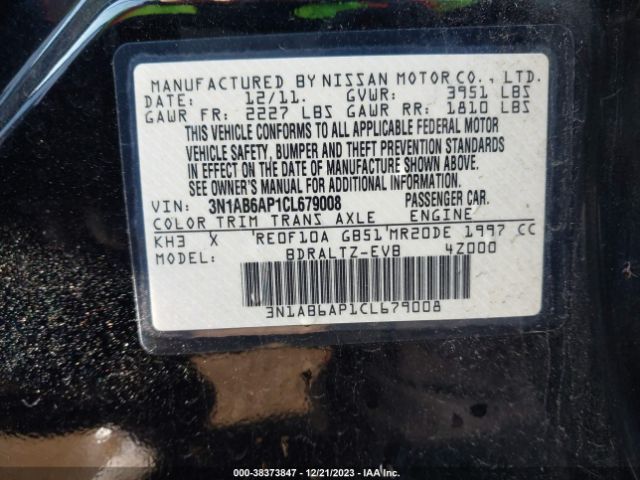 Photo 8 VIN: 3N1AB6AP1CL679008 - NISSAN SENTRA 