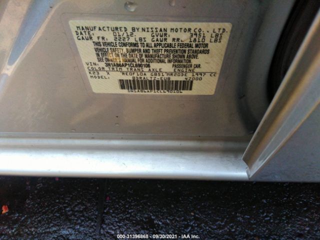 Photo 8 VIN: 3N1AB6AP1CL690106 - NISSAN SENTRA 