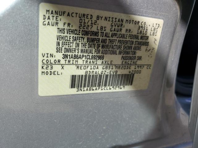 Photo 11 VIN: 3N1AB6AP1CL692969 - NISSAN SENTRA 2.0 