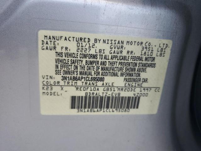 Photo 9 VIN: 3N1AB6AP1CL695080 - NISSAN SENTRA 2.0 