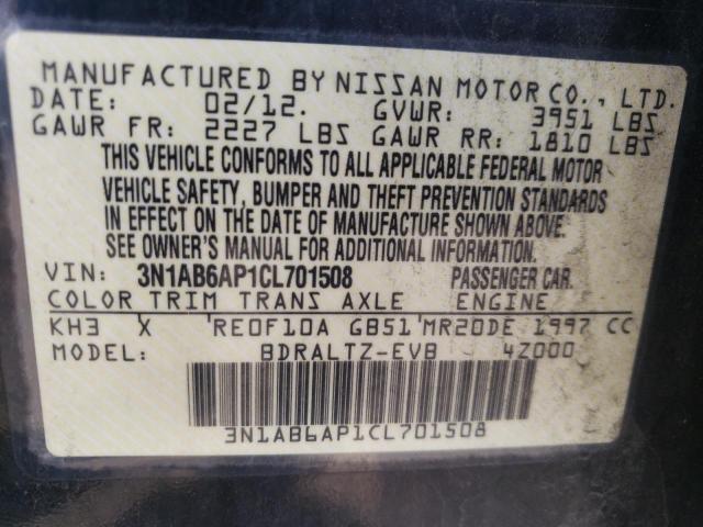 Photo 11 VIN: 3N1AB6AP1CL701508 - NISSAN SENTRA 2.0 