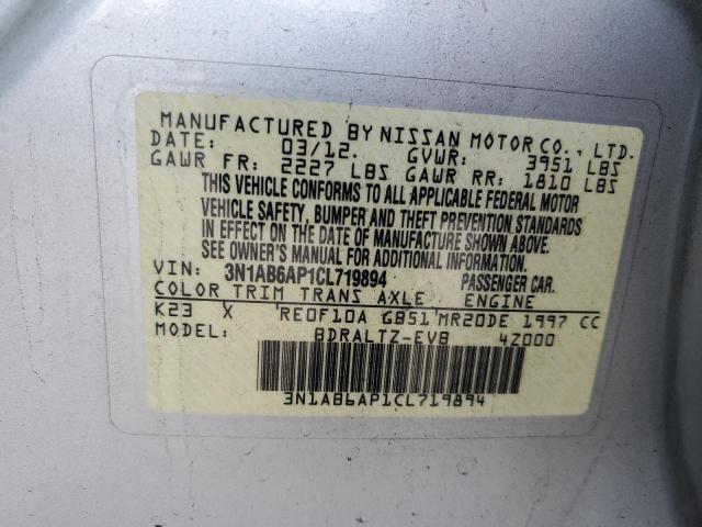 Photo 11 VIN: 3N1AB6AP1CL719894 - NISSAN SENTRA 