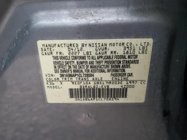 Photo 12 VIN: 3N1AB6AP1CL728594 - NISSAN SENTRA 2.0 