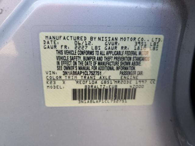 Photo 12 VIN: 3N1AB6AP1CL752751 - NISSAN SENTRA 2.0 