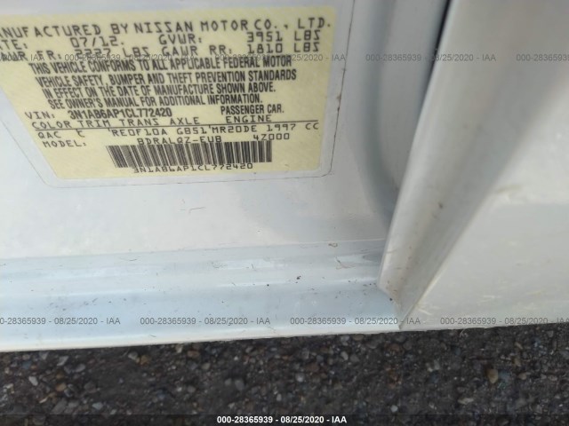 Photo 8 VIN: 3N1AB6AP1CL772420 - NISSAN SENTRA 