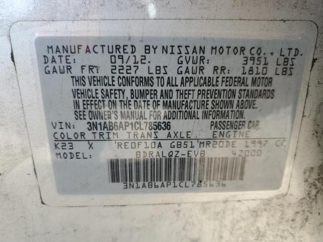 Photo 12 VIN: 3N1AB6AP1CL785636 - NISSAN SENTRA 