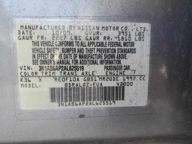 Photo 11 VIN: 3N1AB6AP2AL625519 - NISSAN SENTRA 2.0 