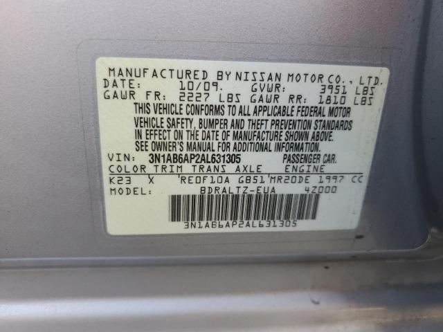 Photo 12 VIN: 3N1AB6AP2AL631305 - NISSAN SENTRA 