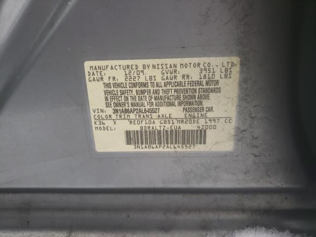 Photo 9 VIN: 3N1AB6AP2AL645527 - NISSAN SENTRA 2.0 