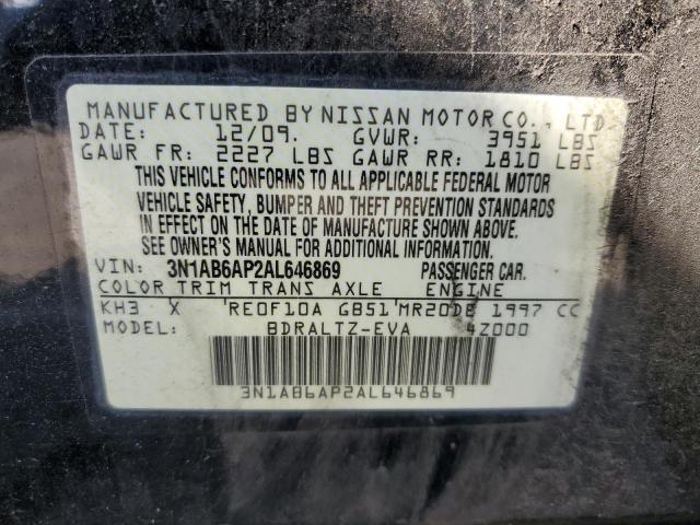 Photo 11 VIN: 3N1AB6AP2AL646869 - NISSAN SENTRA 