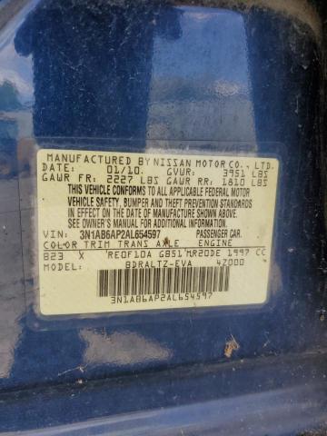 Photo 11 VIN: 3N1AB6AP2AL654597 - NISSAN SENTRA 