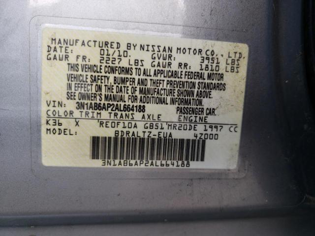 Photo 9 VIN: 3N1AB6AP2AL664188 - NISSAN SENTRA 2.0 