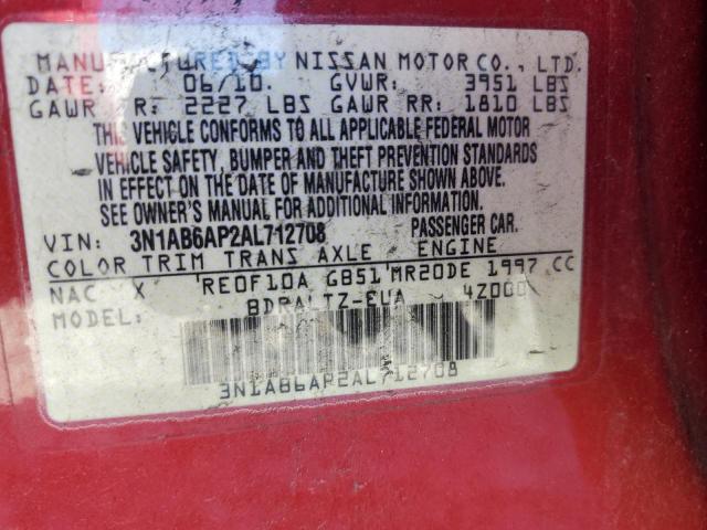 Photo 11 VIN: 3N1AB6AP2AL712708 - NISSAN SENTRA 