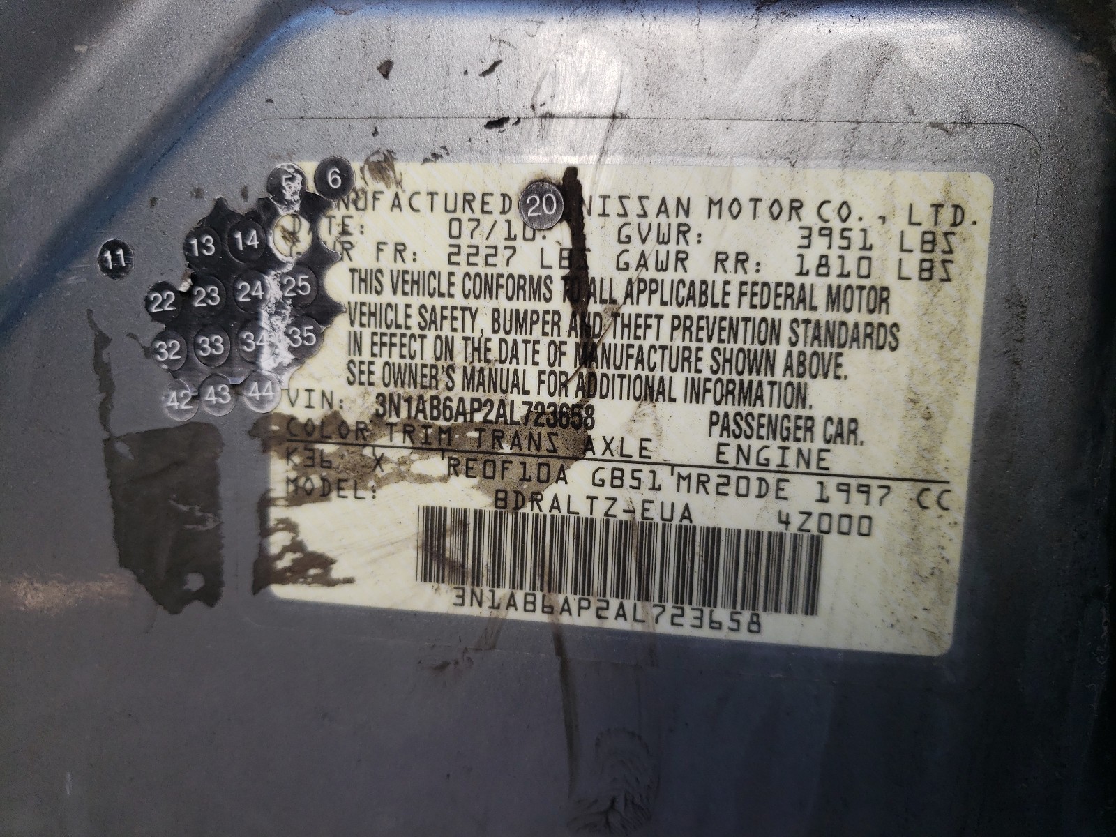 Photo 9 VIN: 3N1AB6AP2AL723658 - NISSAN SENTRA 2.0 