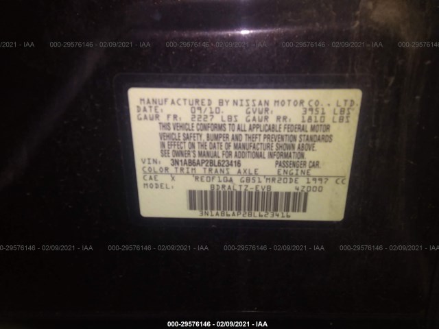 Photo 8 VIN: 3N1AB6AP2BL623416 - NISSAN SENTRA 