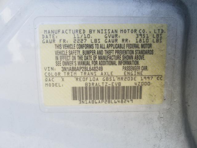 Photo 9 VIN: 3N1AB6AP2BL648249 - NISSAN SENTRA 2.0 