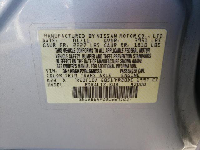 Photo 9 VIN: 3N1AB6AP2BL669523 - NISSAN SENTRA 2.0 