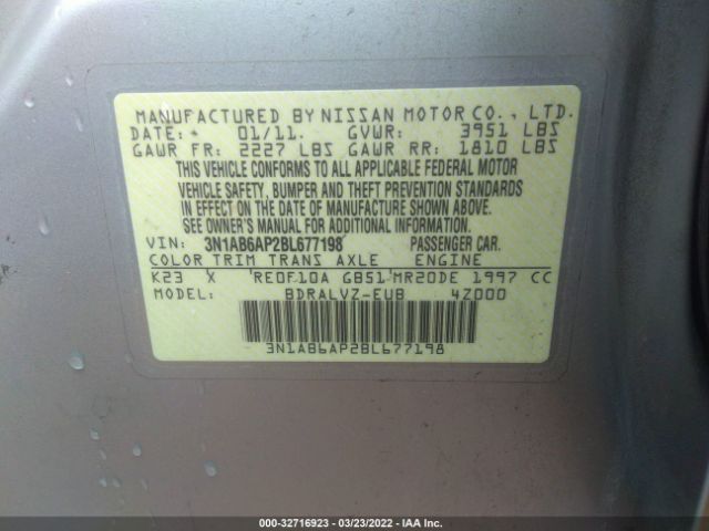 Photo 8 VIN: 3N1AB6AP2BL677198 - NISSAN SENTRA 