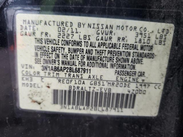 Photo 12 VIN: 3N1AB6AP2BL687911 - NISSAN SENTRA 