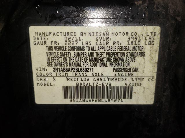 Photo 9 VIN: 3N1AB6AP2BL689271 - NISSAN SENTRA 2.0 