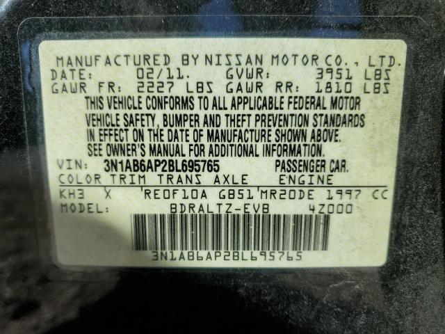 Photo 11 VIN: 3N1AB6AP2BL695765 - NISSAN SENTRA 