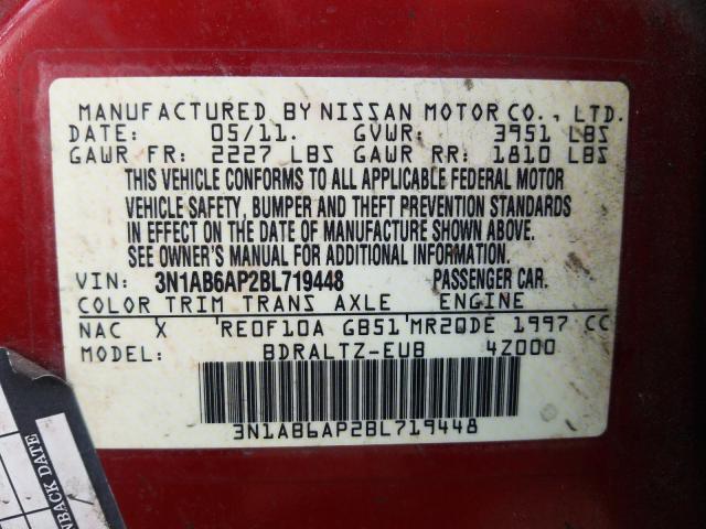 Photo 9 VIN: 3N1AB6AP2BL719448 - NISSAN SENTRA 