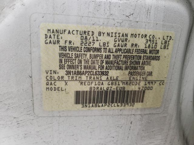 Photo 9 VIN: 3N1AB6AP2CL633932 - NISSAN SENTRA 2.0 