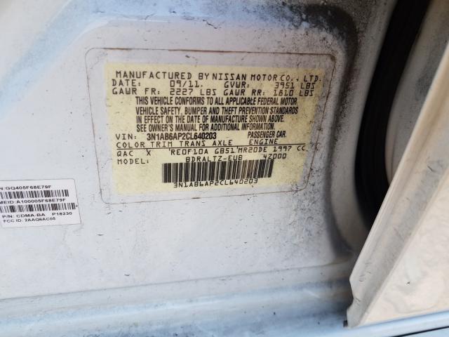 Photo 9 VIN: 3N1AB6AP2CL640203 - NISSAN SENTRA 2.0 