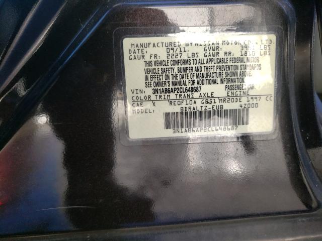 Photo 9 VIN: 3N1AB6AP2CL648687 - NISSAN SENTRA 2.0 