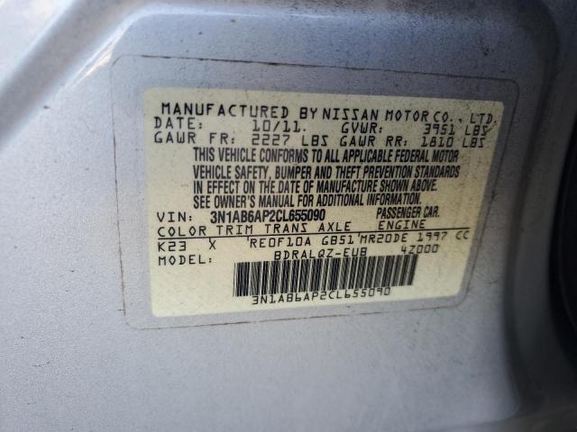 Photo 11 VIN: 3N1AB6AP2CL655090 - NISSAN SENTRA 2.0 