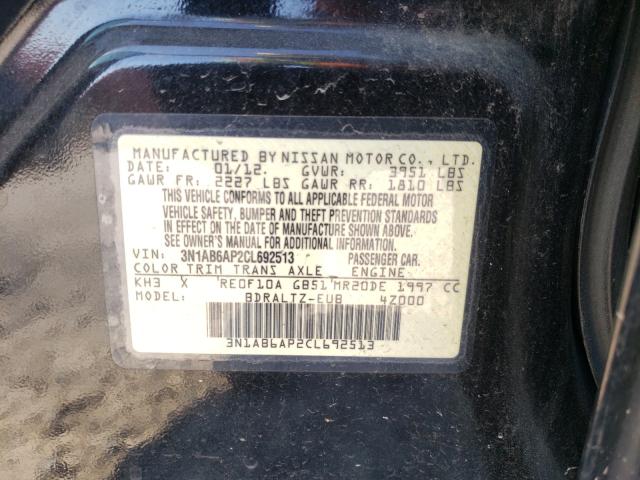 Photo 9 VIN: 3N1AB6AP2CL692513 - NISSAN SENTRA 2.0 