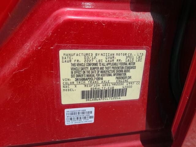 Photo 9 VIN: 3N1AB6AP2CL712016 - NISSAN SENTRA 2.0 