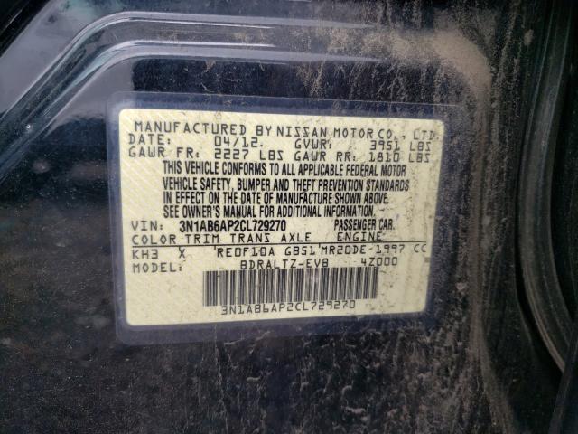 Photo 9 VIN: 3N1AB6AP2CL729270 - NISSAN SENTRA 2.0 