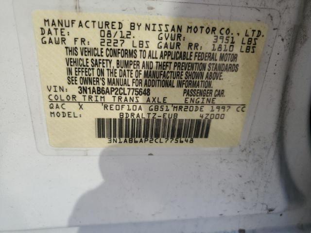 Photo 12 VIN: 3N1AB6AP2CL775648 - NISSAN SENTRA 2.0 