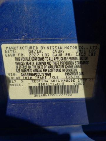 Photo 11 VIN: 3N1AB6AP2CL777920 - NISSAN SENTRA 2.0 