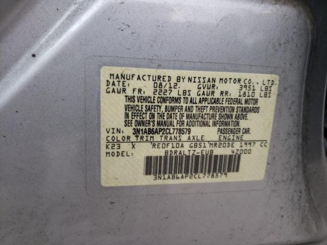 Photo 9 VIN: 3N1AB6AP2CL778579 - NISSAN SENTRA 2.0 