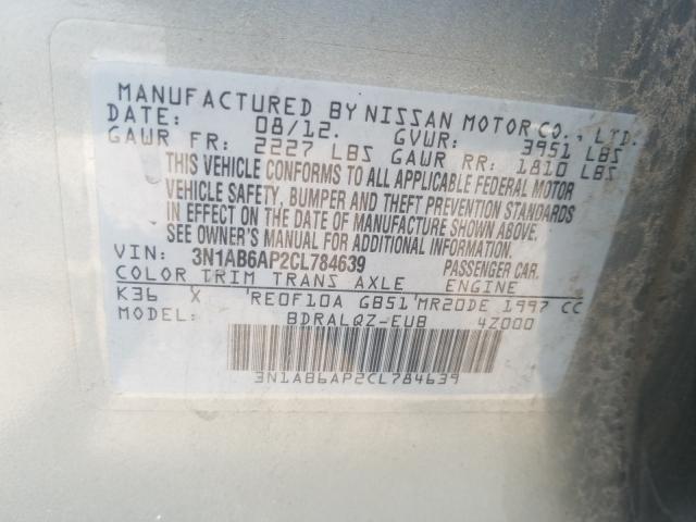 Photo 9 VIN: 3N1AB6AP2CL784639 - NISSAN SENTRA 2.0 