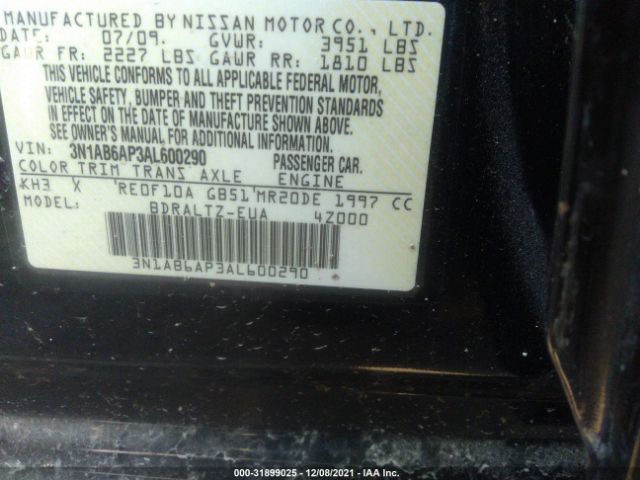 Photo 8 VIN: 3N1AB6AP3AL600290 - NISSAN SENTRA 